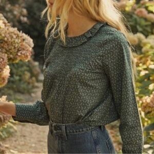 Doen evergreen Long Sleeve Blouse small